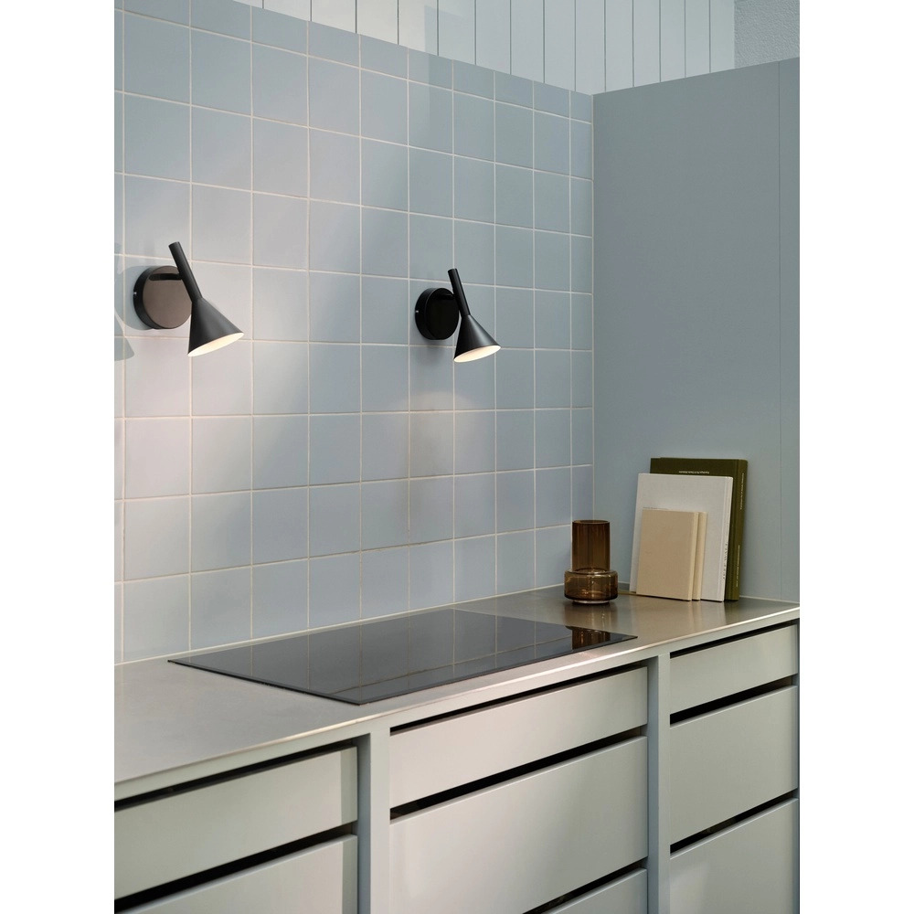 Zwarte wand leeslamp Kelvis  Nordlux 5704924027345