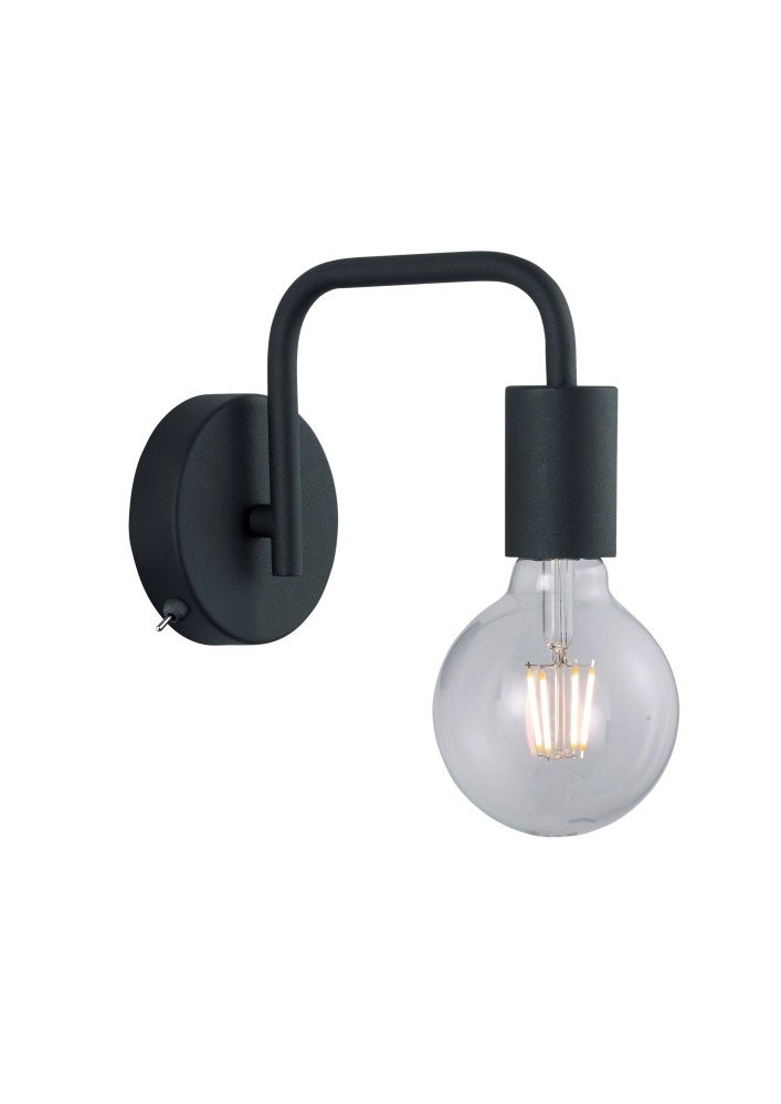 Wand lamp Diallo 15cm zwart Wand lamp Diallo 15cm zwart