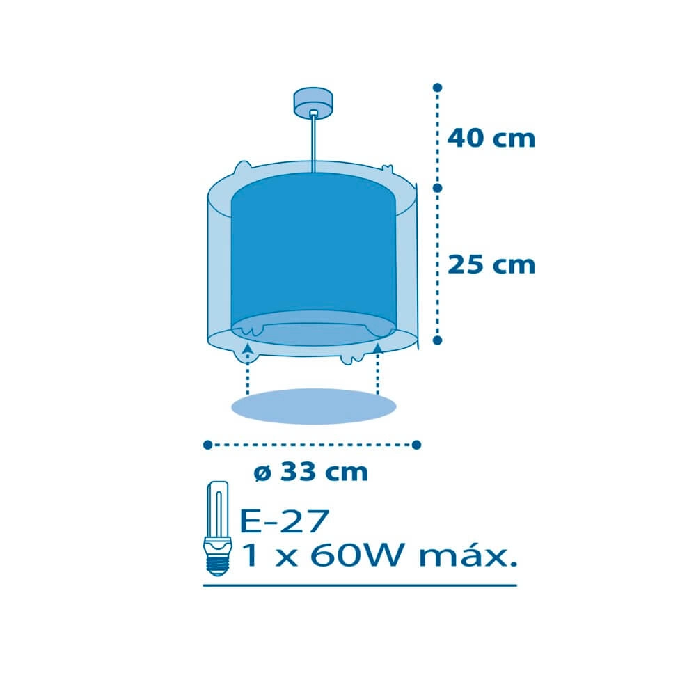 Kinderkamer hanglamp Planets blauw Dalber 8420406413426