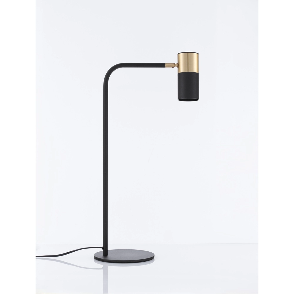 Tafellamp Pongo zwart met goud Lyora 5212017441782