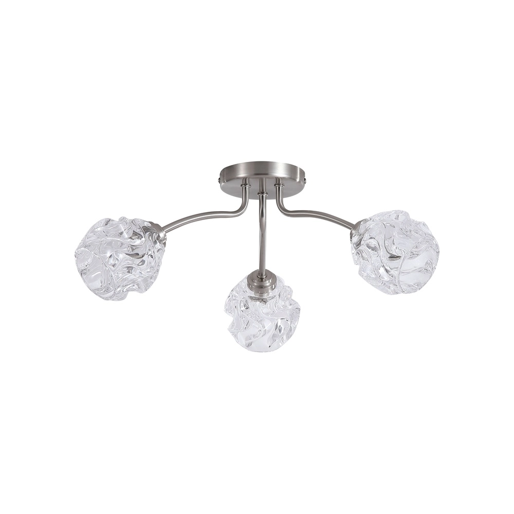 Plafondlamp Astral nikkel 3-lichts Searchlight 5053423304052