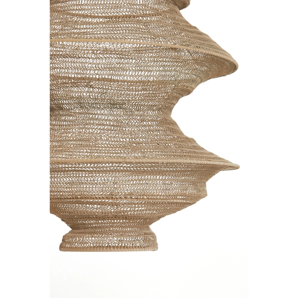 Metalen net hanglamp Nakisha Ø 40cm - zand Light & Living 8717807695033