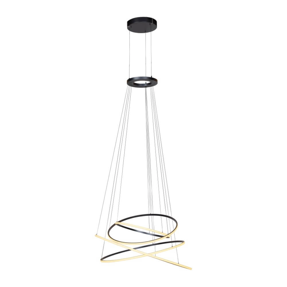 Design hanglamp Pure E-Flying Rings grijs Paul Neuhaus 4012248384466