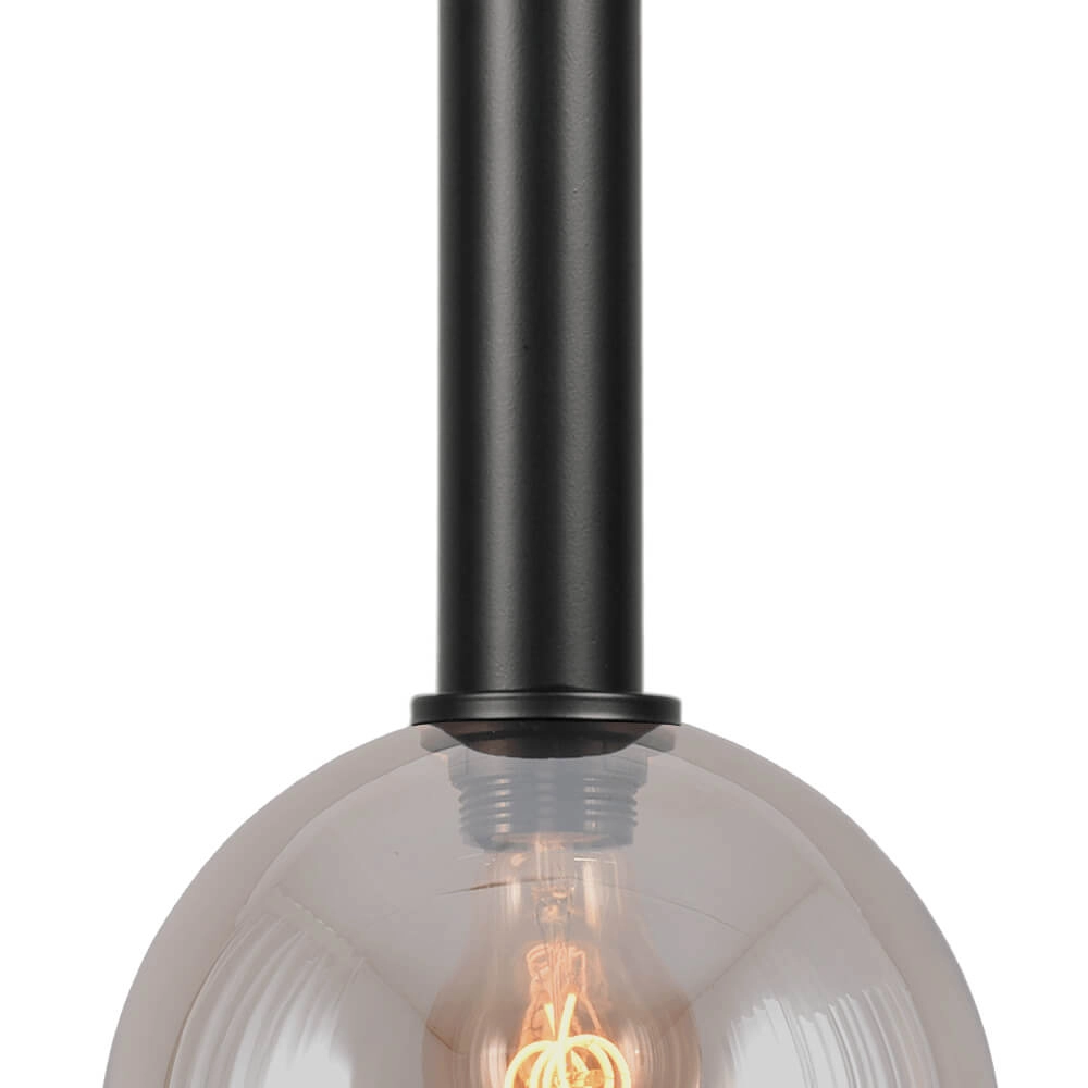 Hanglamp Ø 20cm Bella 2 Zwart met goud glas Masterlight 8718121334295