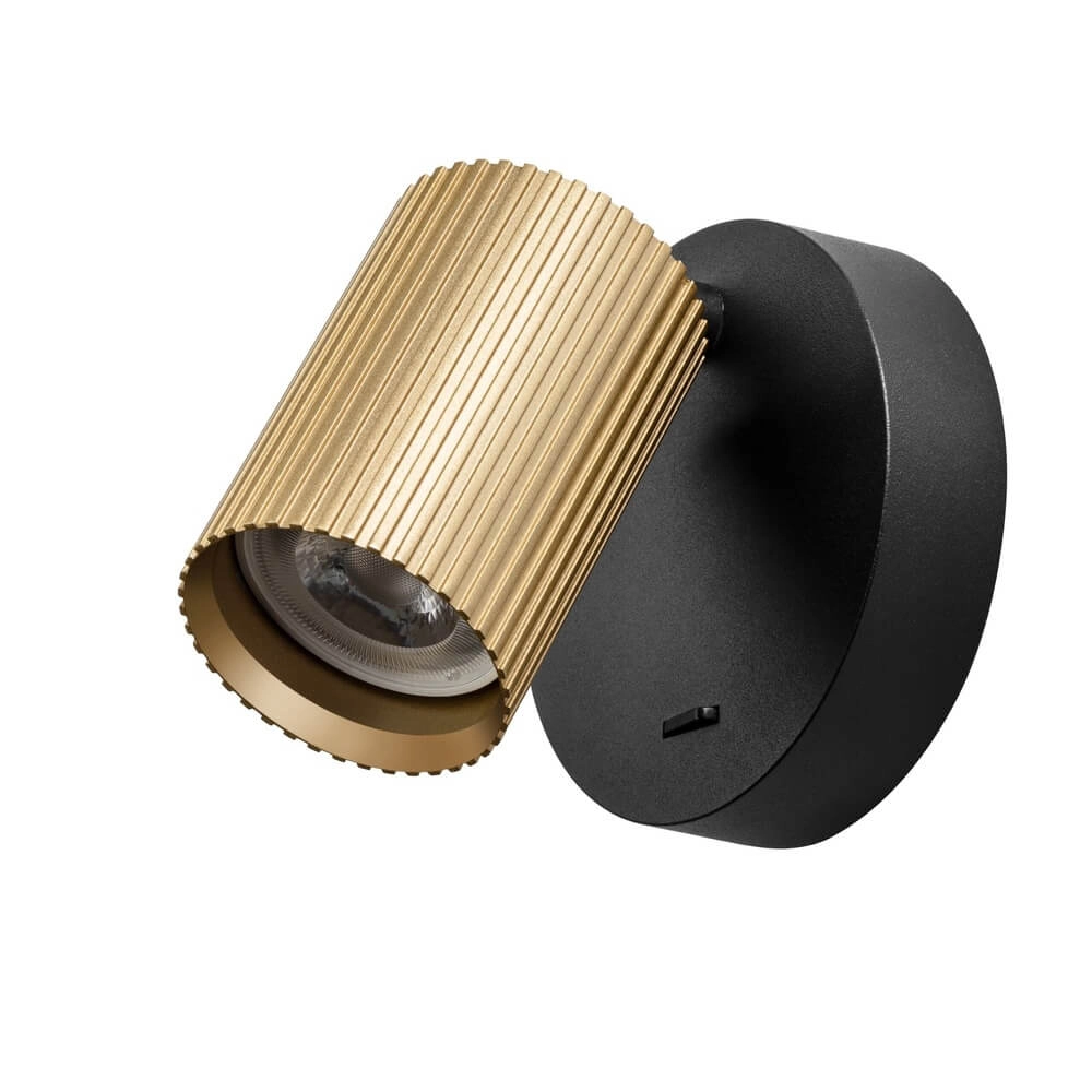 Wandspotje Onis goud - met schakelaar Lyora 4255805301906