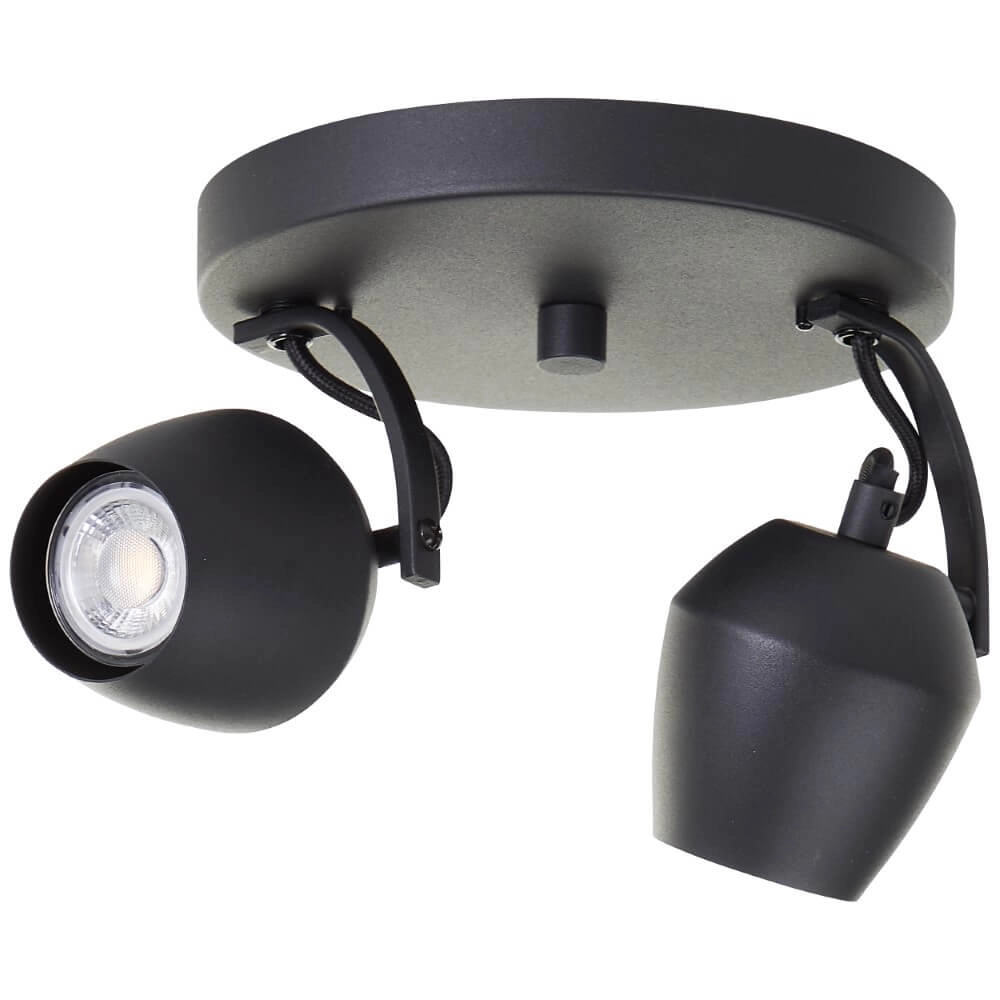 3-lichts opbouwspot Vertino zwart Brilliant 4004353441387