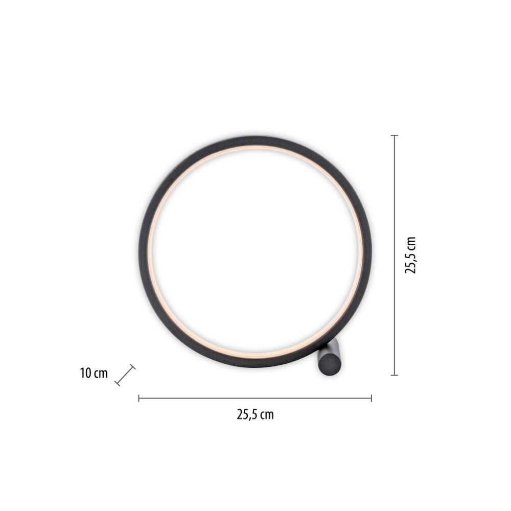 Zwarte tafellamp Mini Ritus Just Light 4043689000202