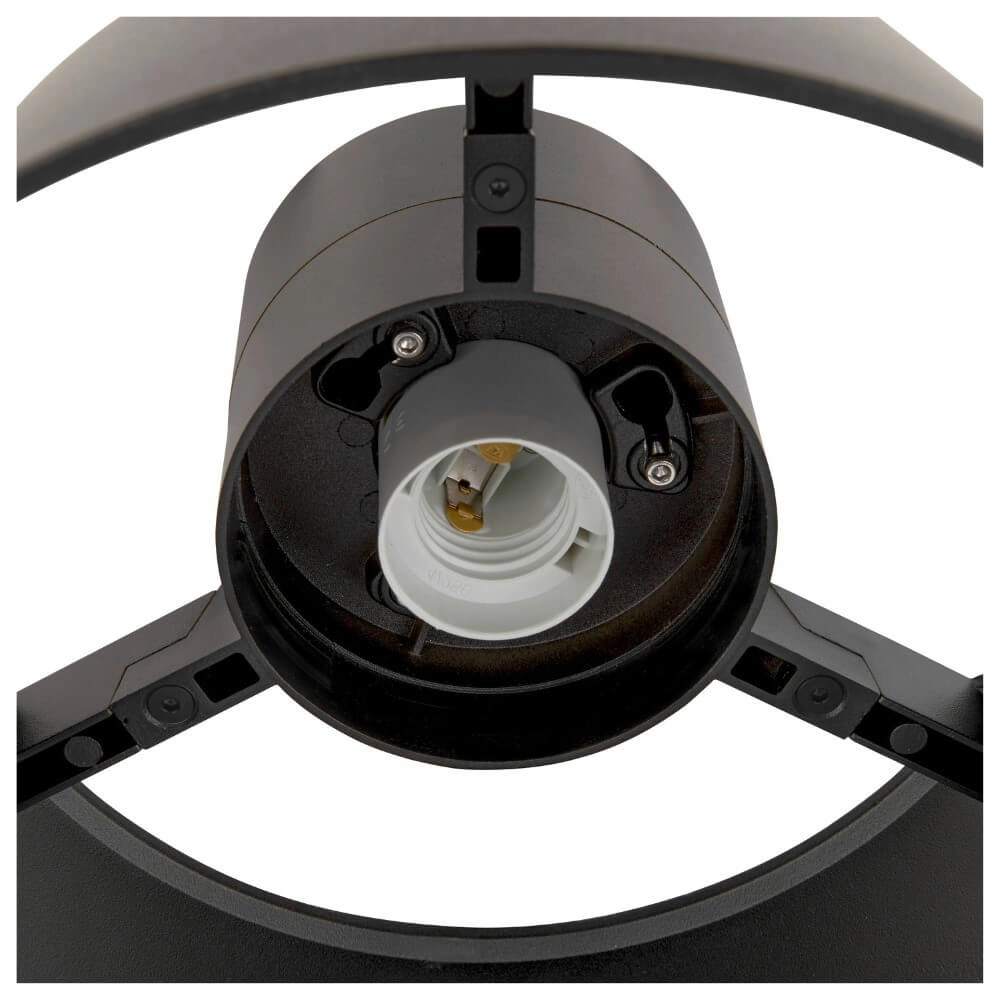 Veranda plafondlamp Phontoni zwart - Ø 25cm SLV 4024163280952