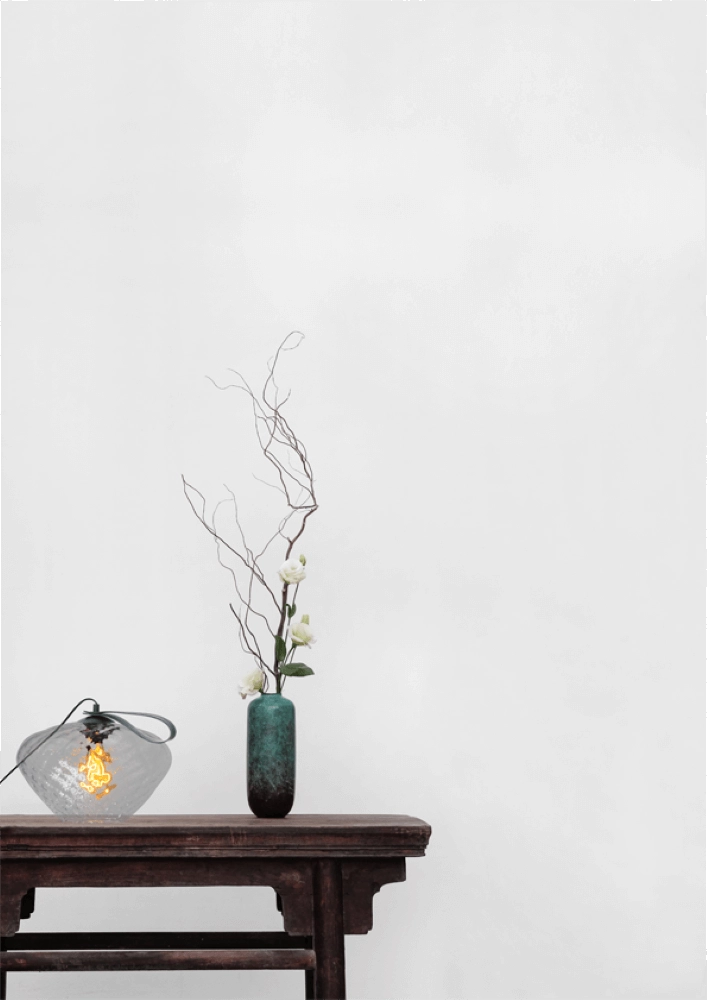 Tafellamp Porto Carry met Blossom helder glas Masterlight 8718121271347