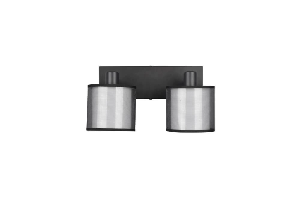 Zwarte plafondlamp Burton 2-lichts Trio 4017807538359