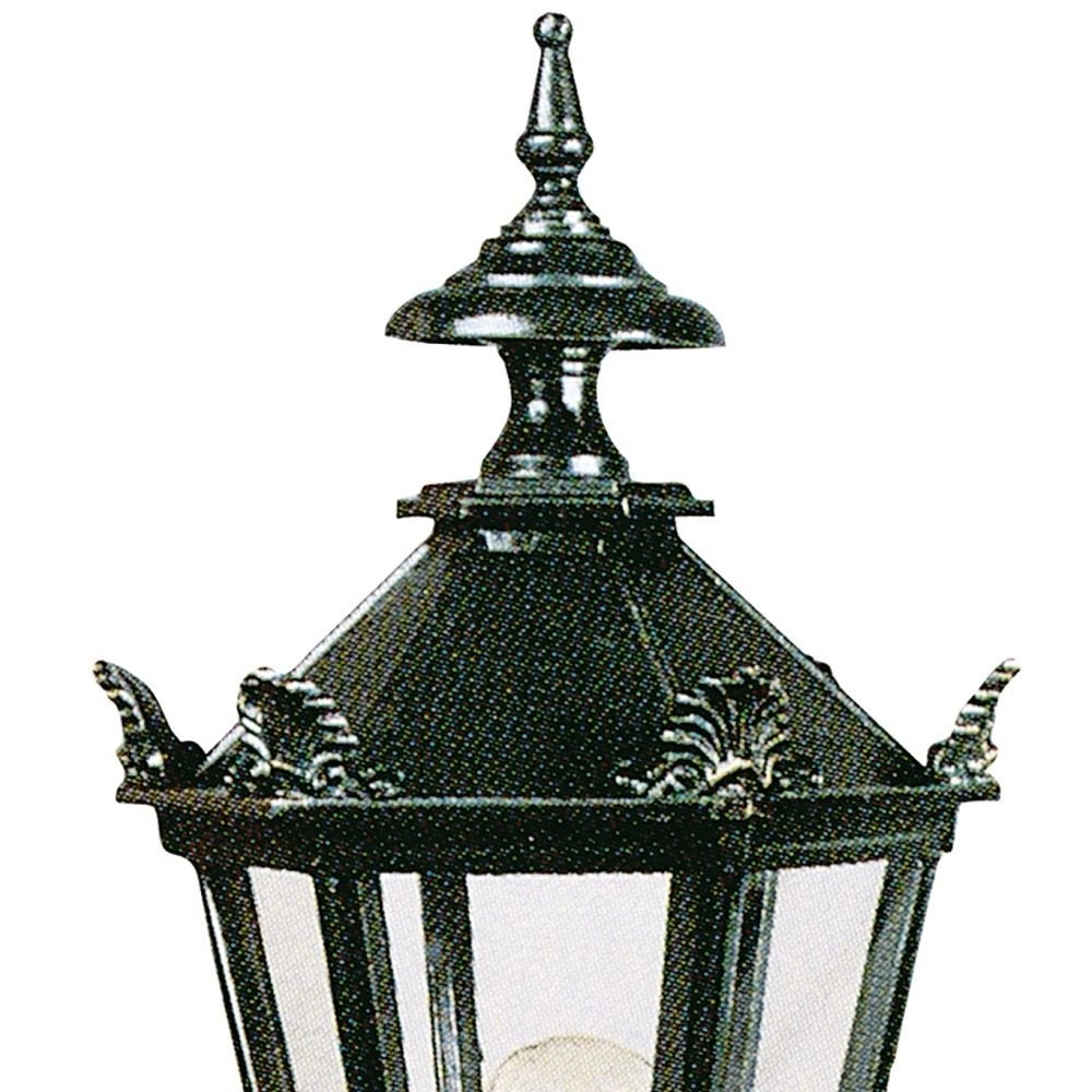 Nostalgische lantaarn lamp Bergum K7 met kronen - zwart KS Verlichting 8714732151146