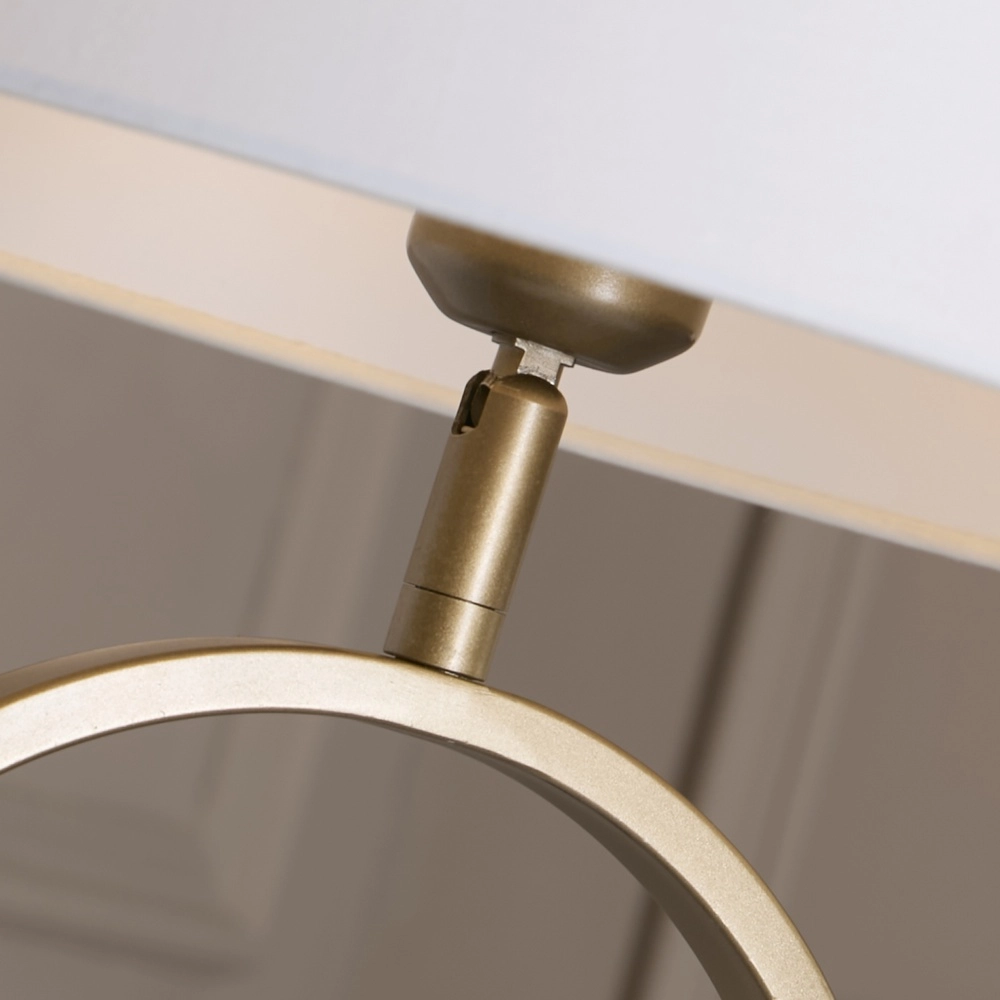 Tafellamp Modish brons met witte kap Searchlight 5053423306391