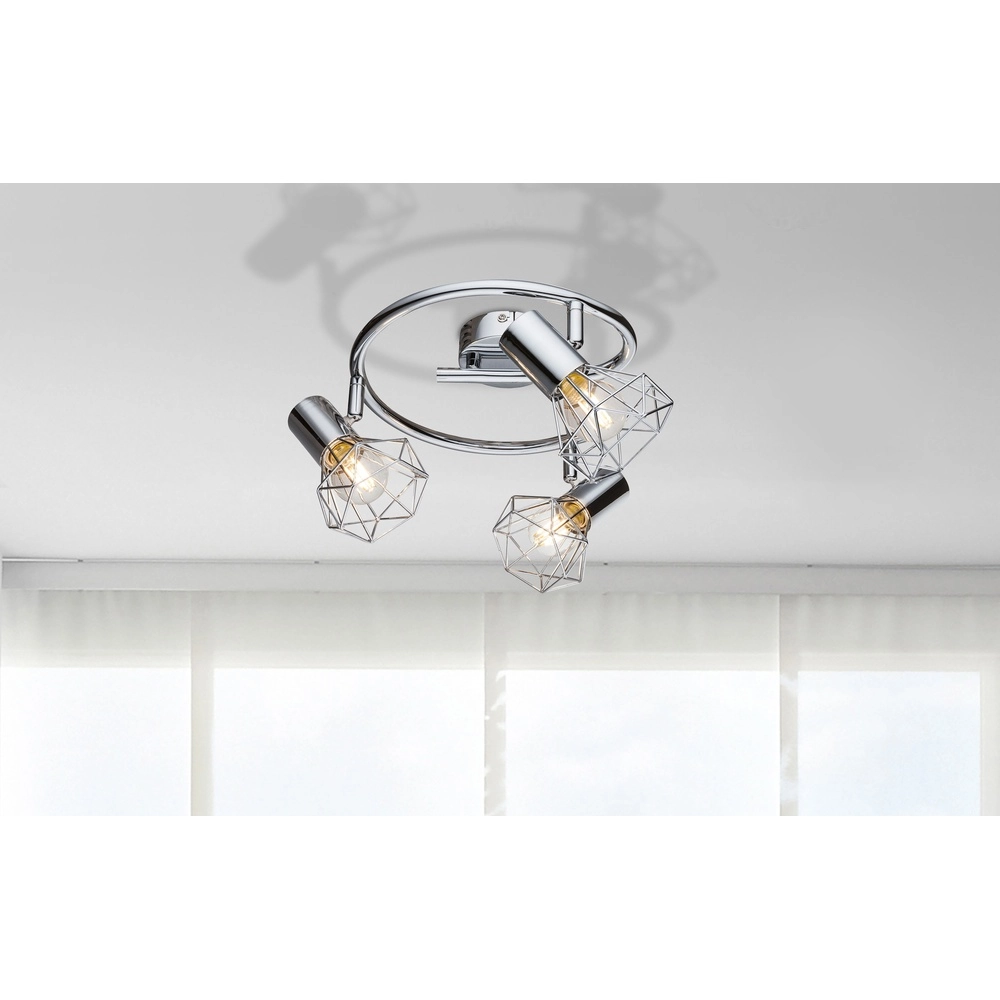 Plafondlamp Xara I 4-lichts chroom Globo 9007371331291