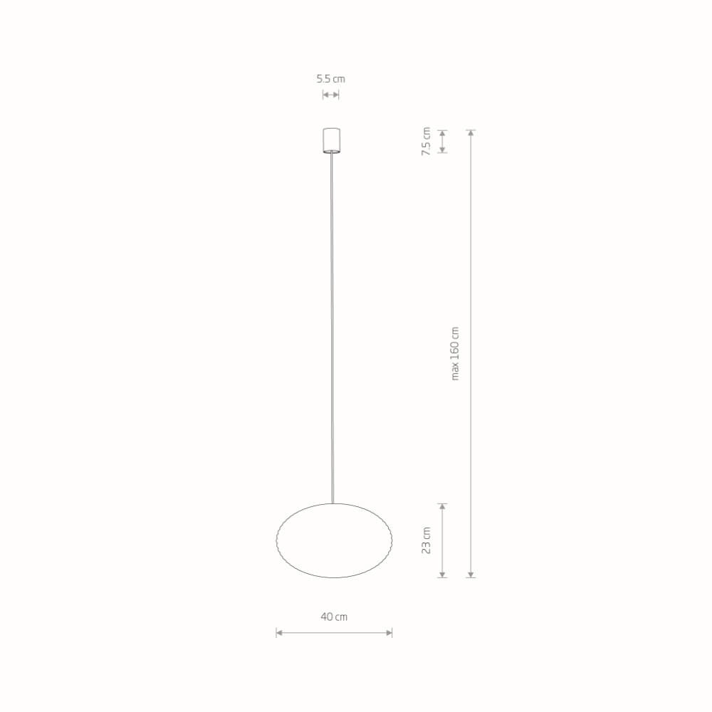 Natuurlijke hanglamp Rattan S Ø 40cm Lyora 5903139111539