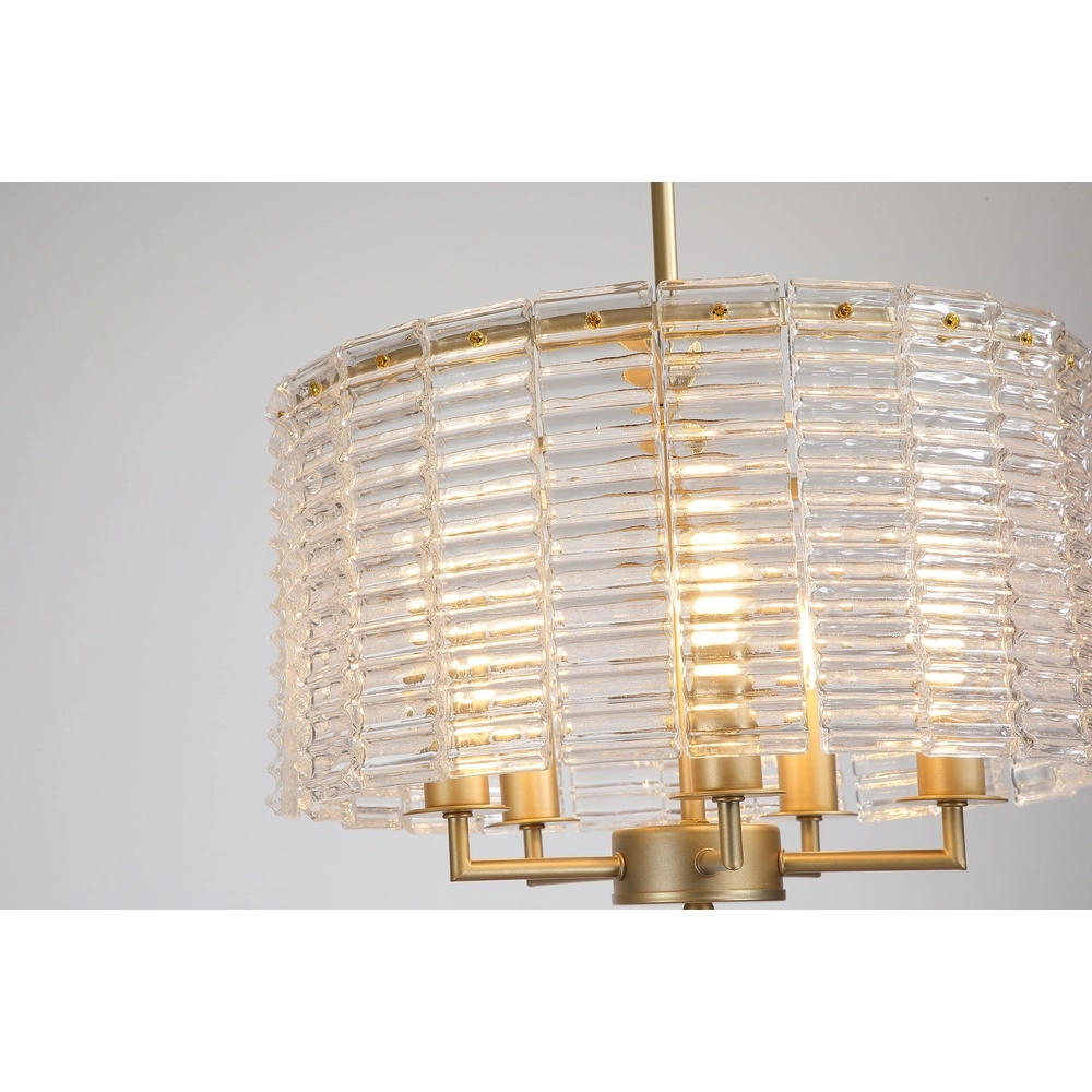 Klassieke hanglamp Flute goud Ø 40cm Searchlight 5,05342E+12