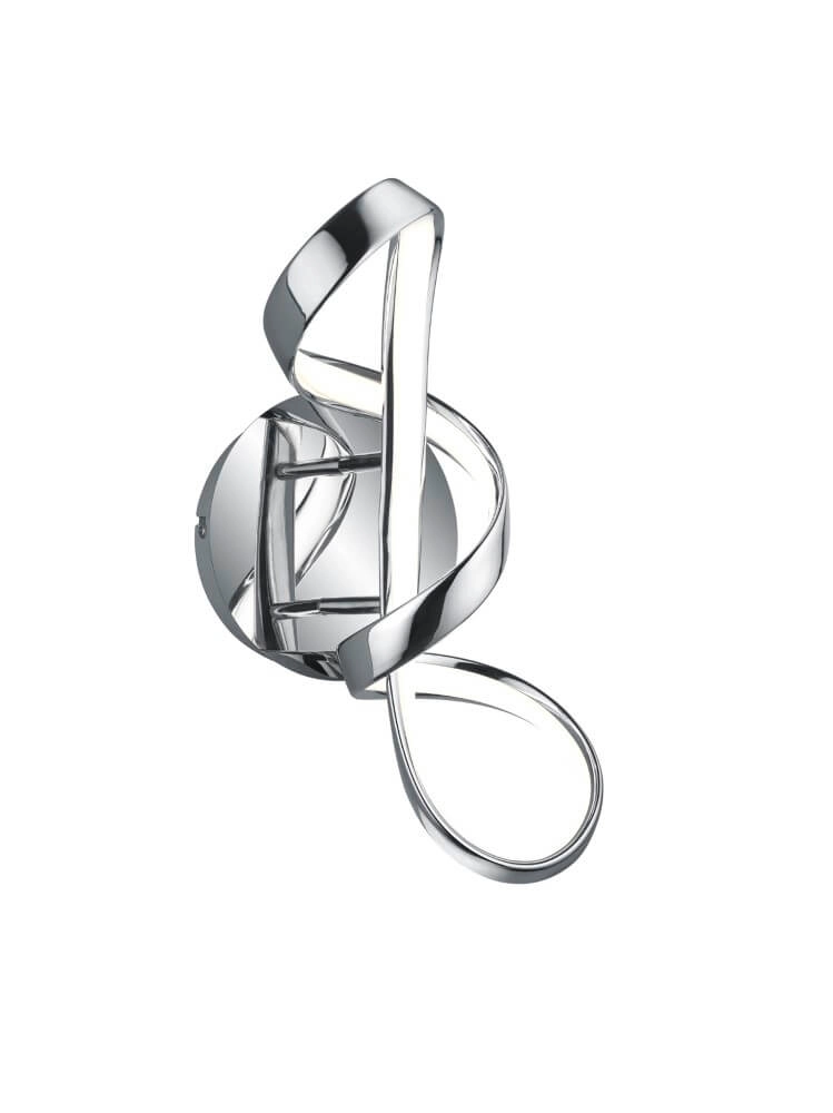 Led wandlamp Perugia chroom