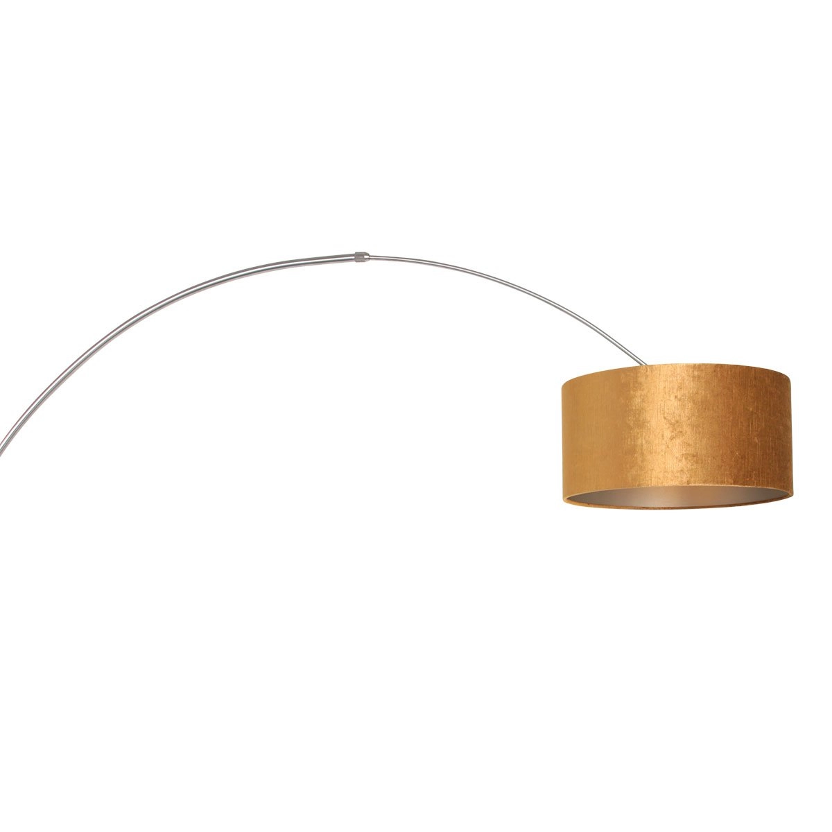 Muur booglamp Sparkled RVS met goud Steinhauer 8712746146172