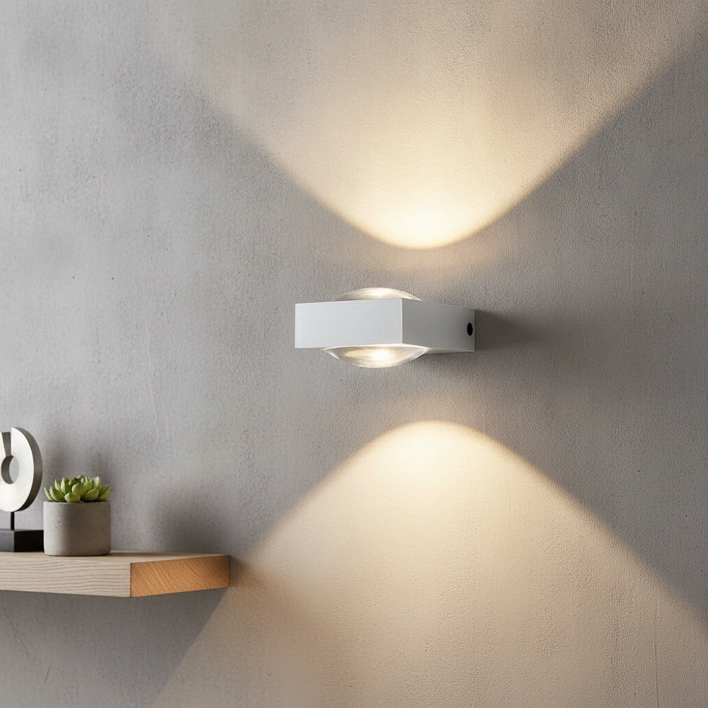 Led muurspot Jena 2x3w - 2700K grijs