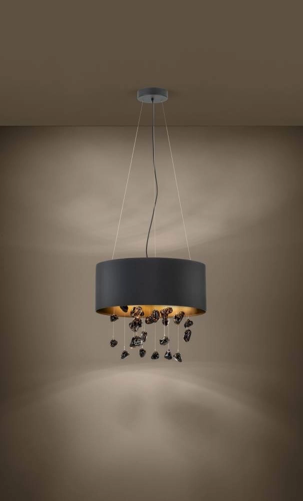 Zwarte hanglamp Escuela met kap - Ø 53cm Stars of Light 9002759398453