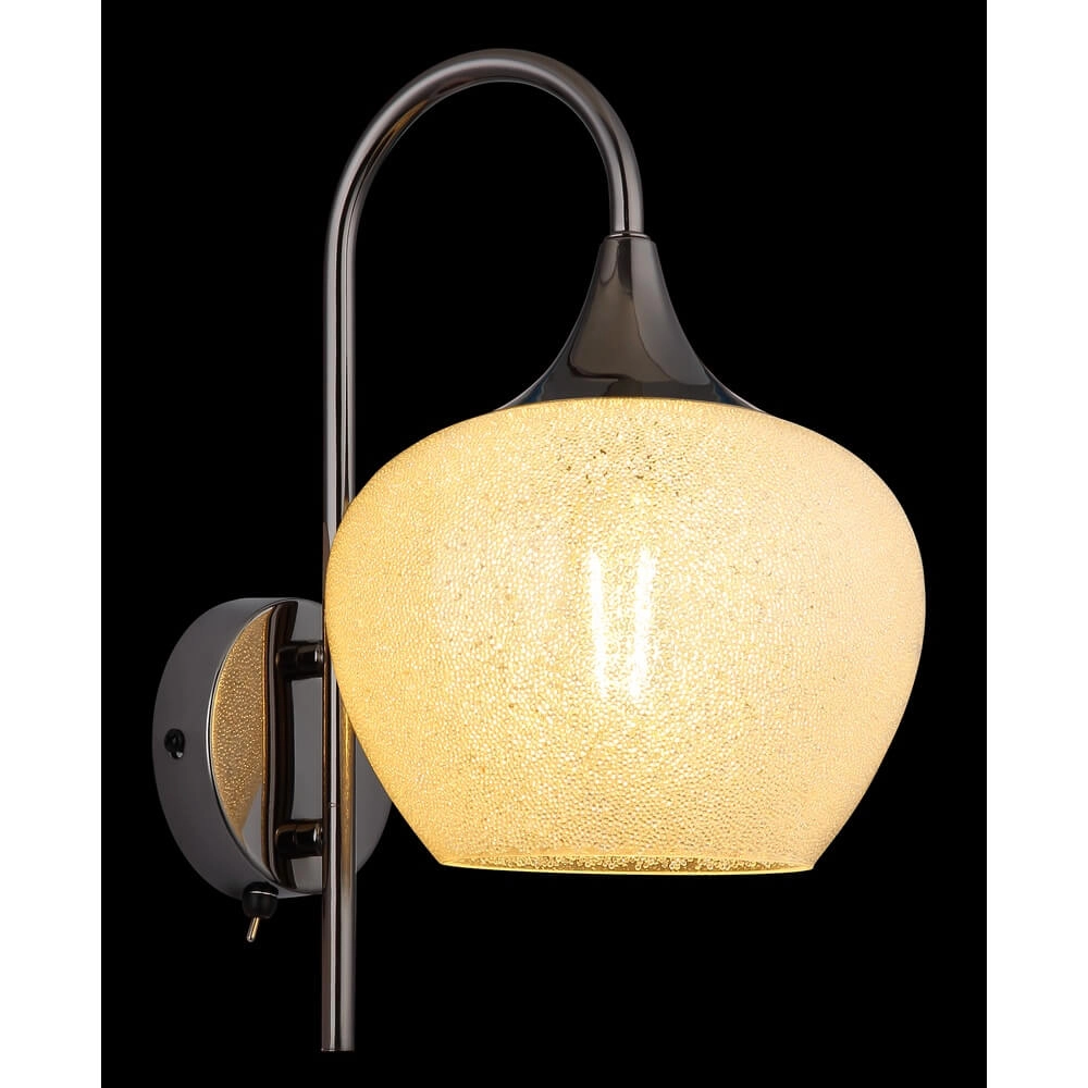 Antraciet wandlamp Maxy met wit glas enkel Globo 9007371447190
