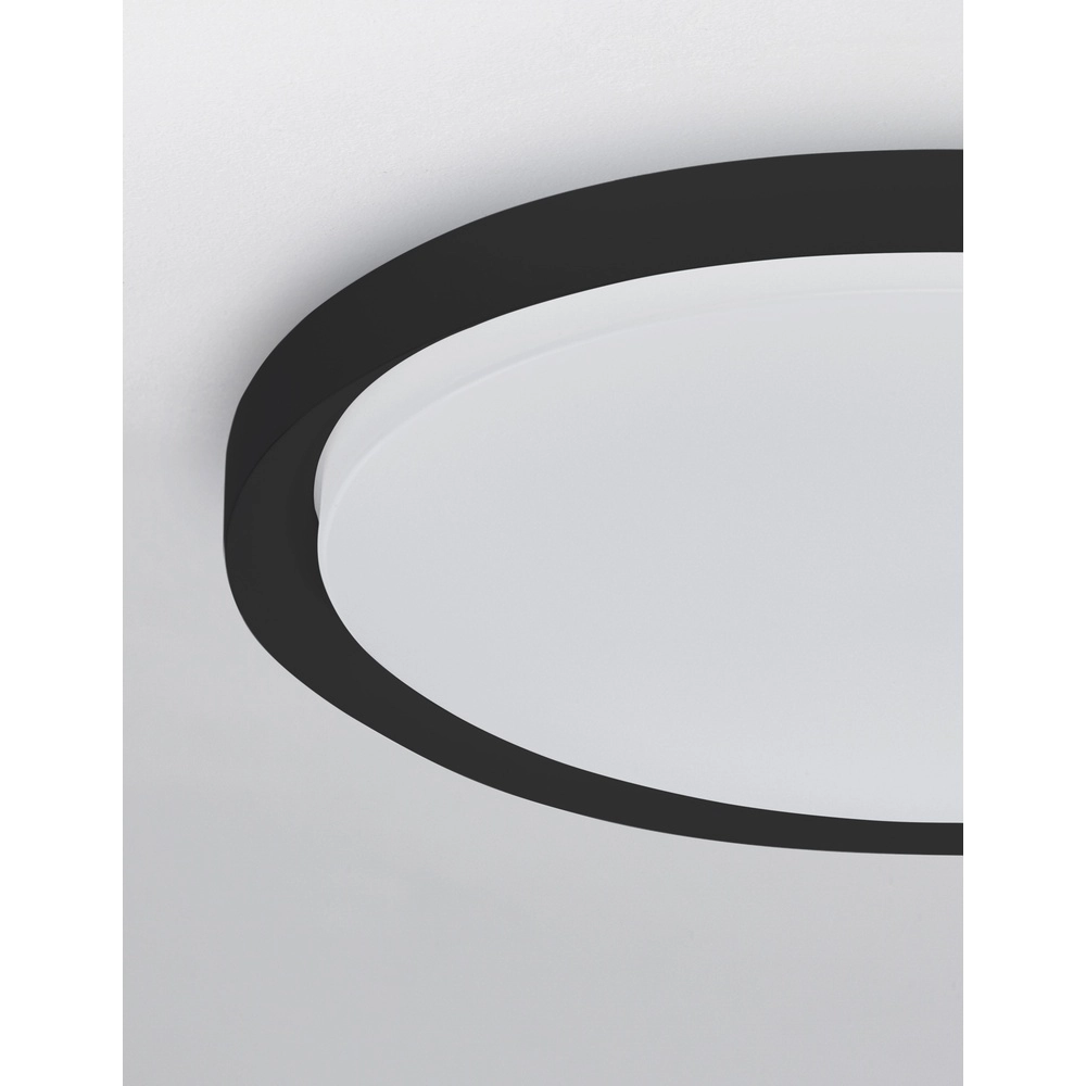 Plafonniere Troy zwart Ø 56cm Lyora 5212017425812