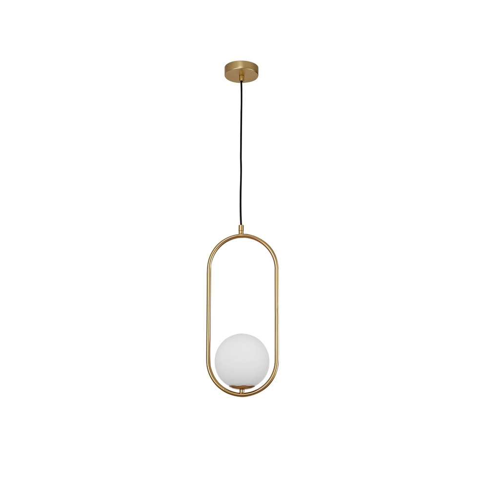 Design hanglamp Obitar enkel ovaal goud Lyora 5212017427687