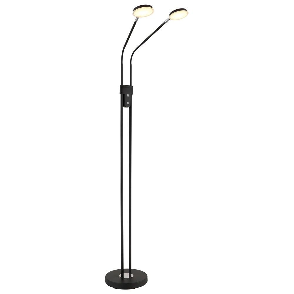 Leeslamp dubbel Silvio zwart Globo 9007371580378