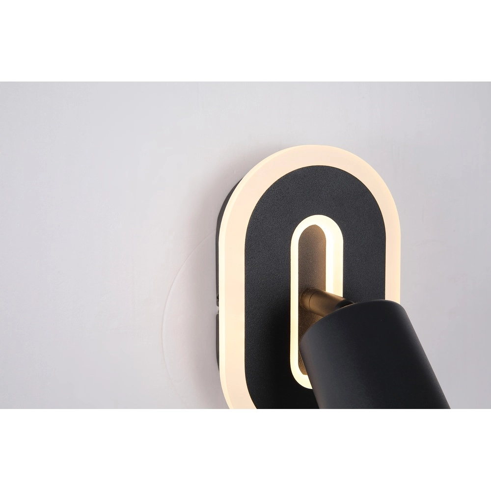 Wandlamp San Diego enkel zwart Searchlight 5053423302072