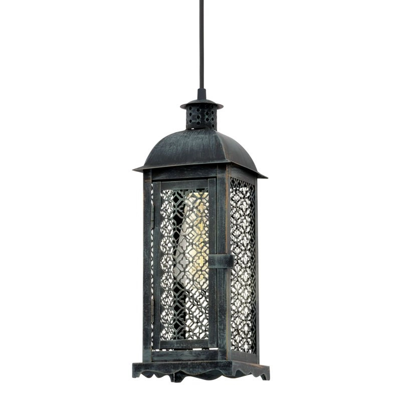 Hanglamp Vintage Square gepatineerd groen