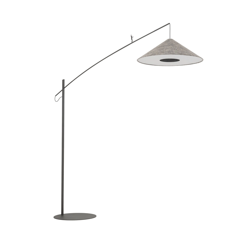 Vloerlamp Poise grijs Ø 72cm Lyora 5903139117678