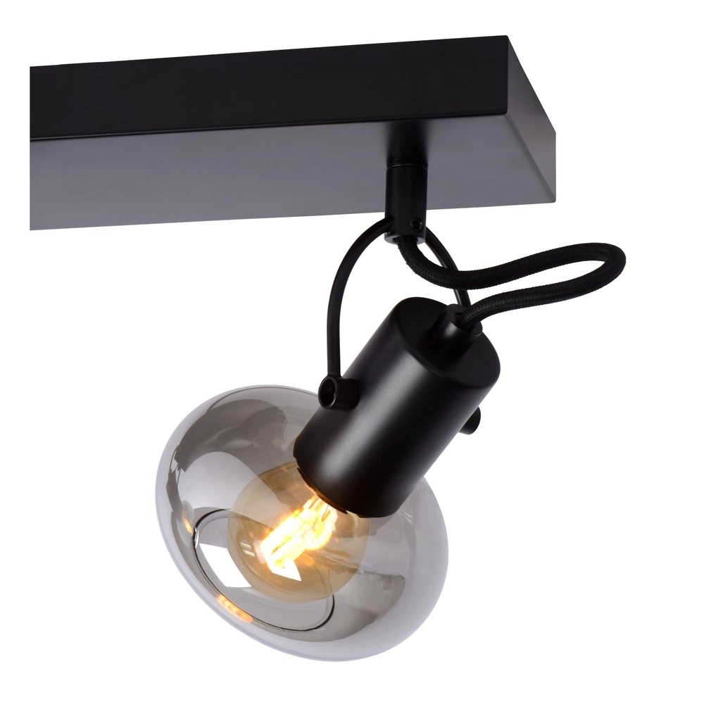 Plafondlamp Madee 2-lichts zwart Lucide 5411212176783
