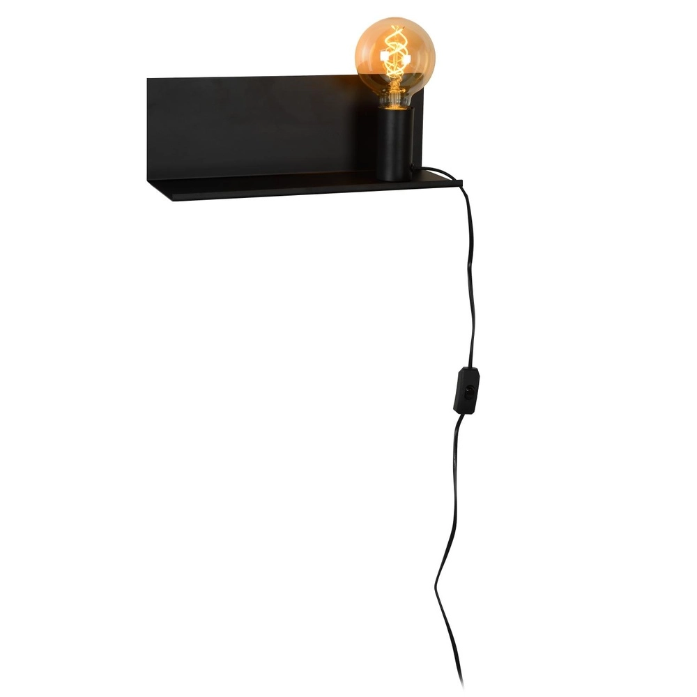 Bedlampje Sebo zwart Lucide 5411212061287