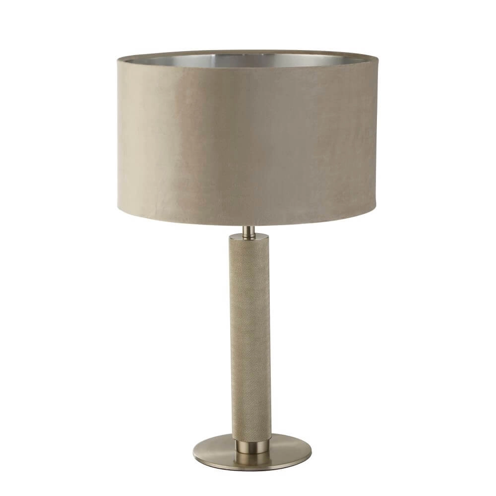 Gouden tafellamp London met crème kap Gouden tafellamp London met crème kap
