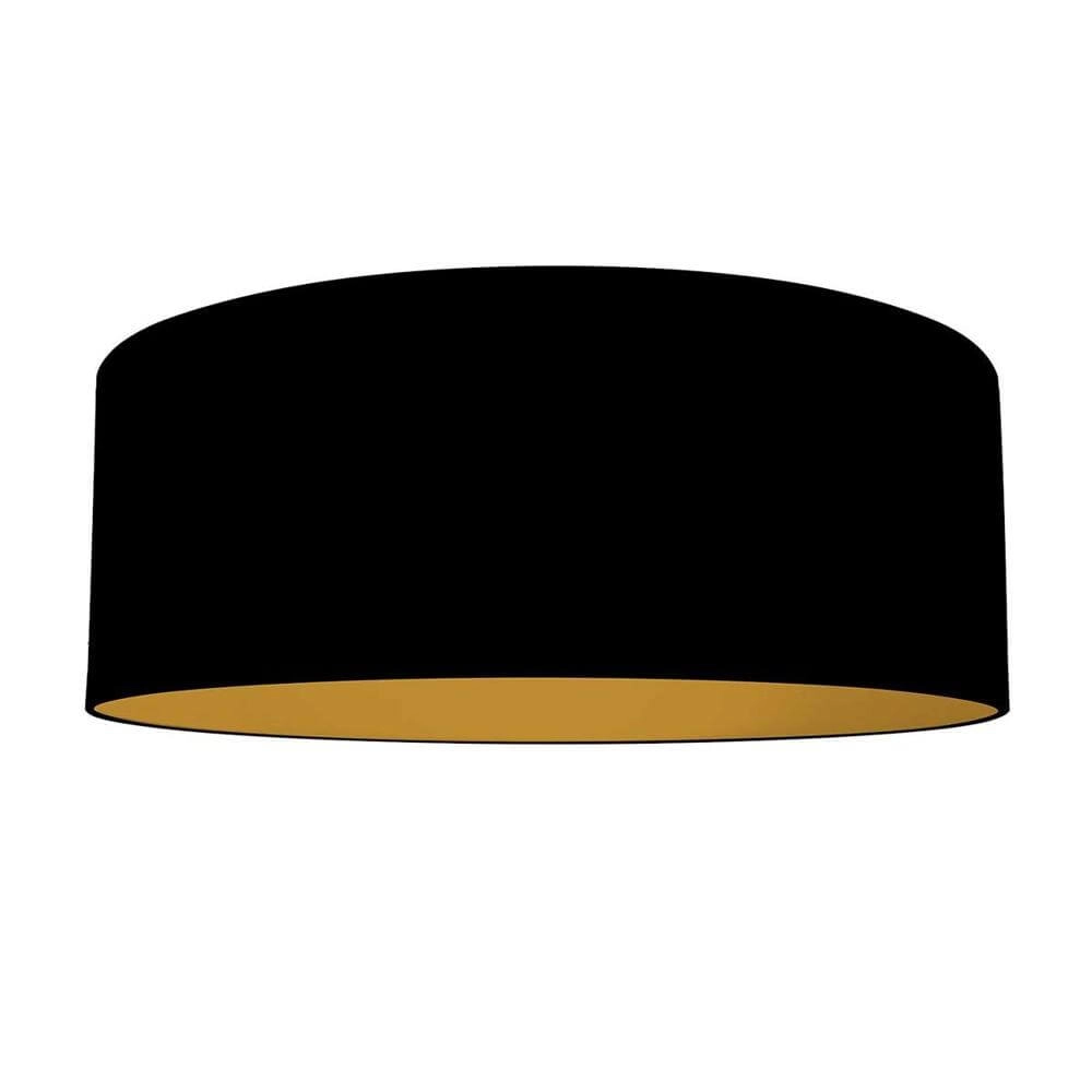 Vloerlamp Zig-Zag zwart met gouden binnenkant Ø 50cm Steinhauer 8712746179286