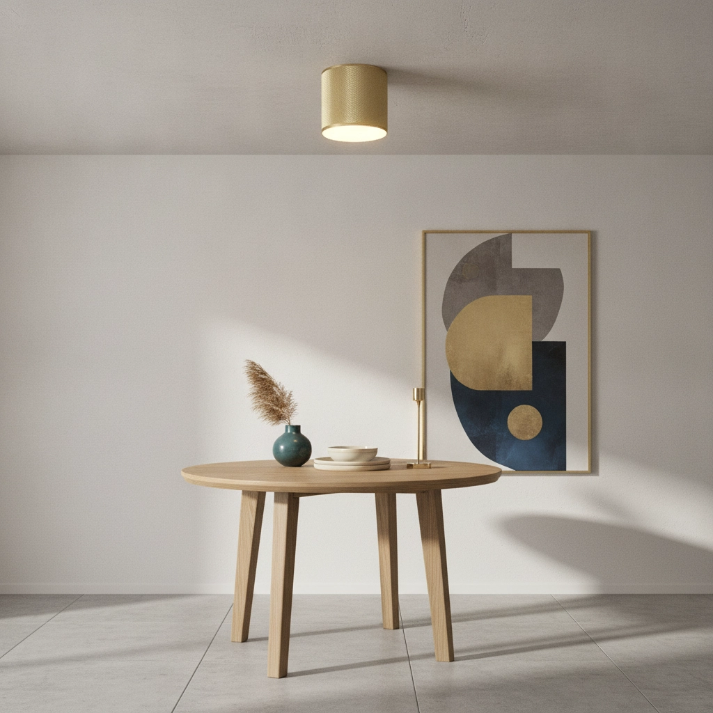 Plafondlamp Costa mat goud