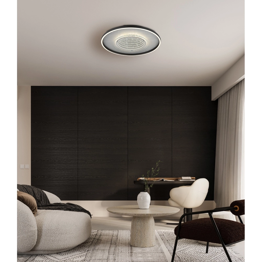 Plafondlamp Mirrora zwart Ø 51,5cm Globo 9007371569854