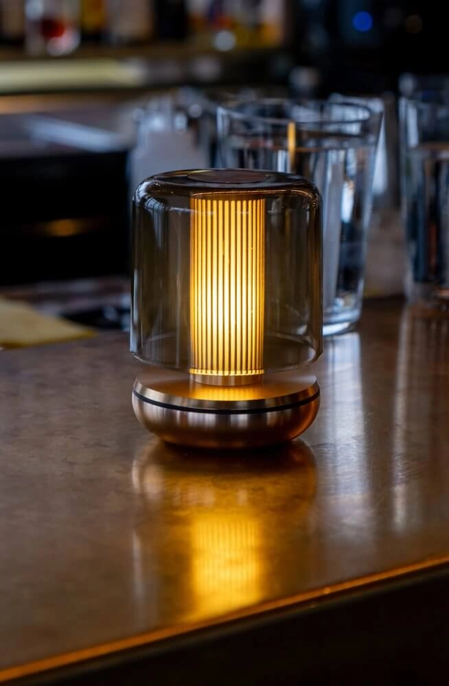 Oplaadbare tafellamp Firefly gold smoked Humble 6097522568556