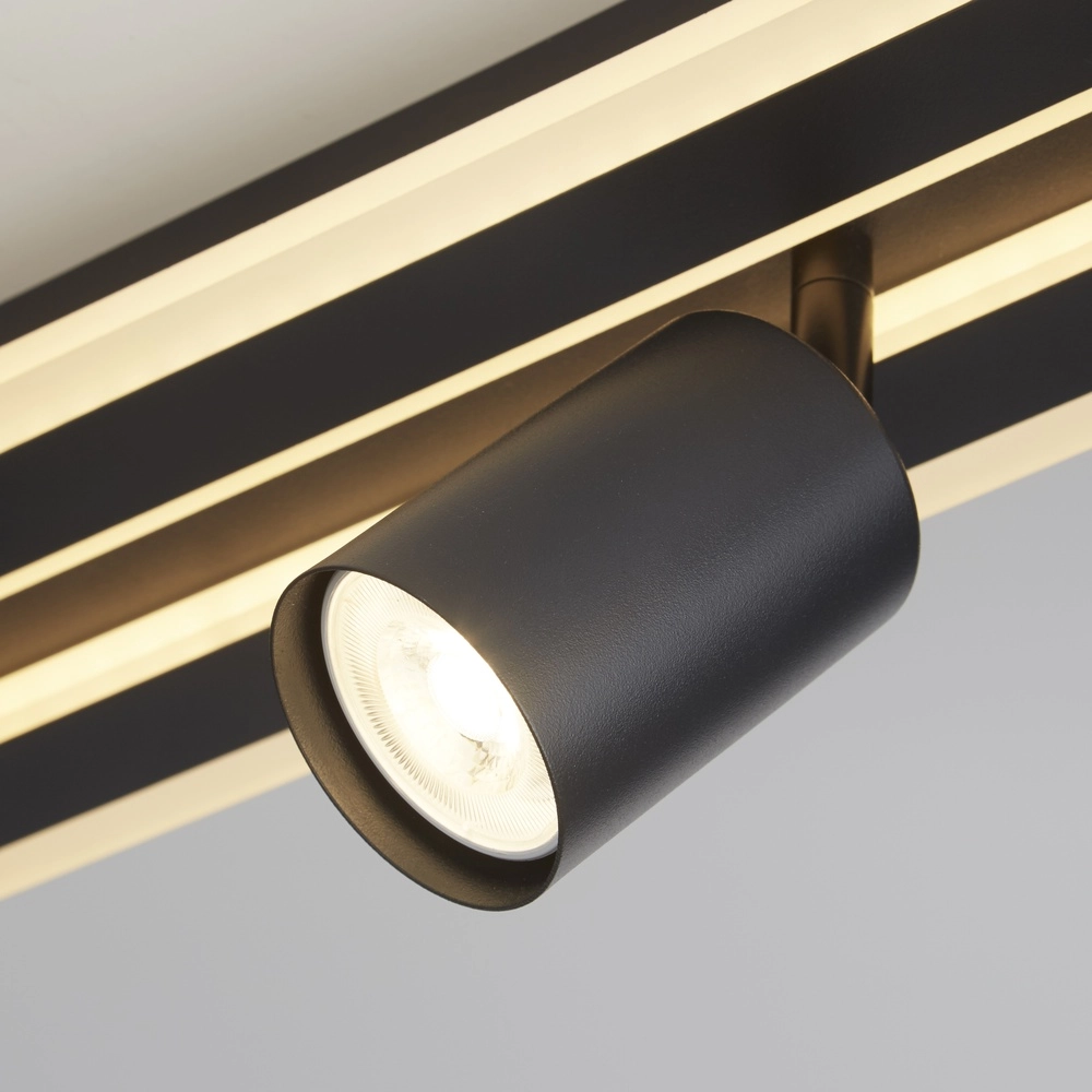 Plafondlamp San Diego 4-lichts zwart Searchlight 5053423302096