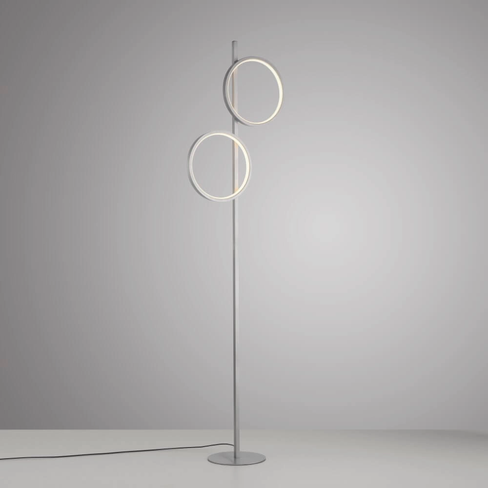 Vloerlamp Mini Ritus zilver Just Light 4043689002091