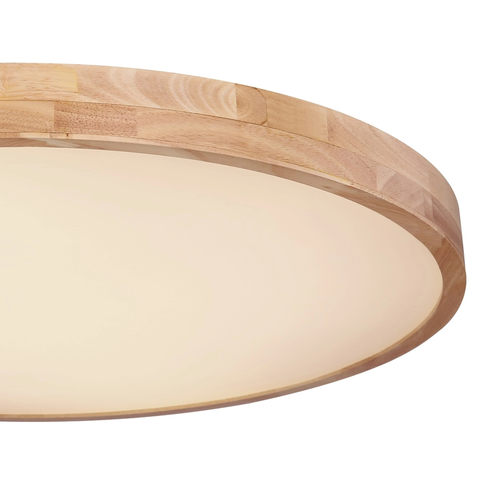 Houten plafonniere Rainer scandinavisch Ø 80cm Globo 9007371386284