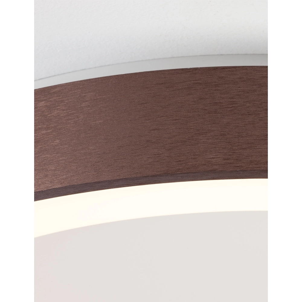 Plafondlamp Rando Thin koffie bruin Ø 60cm Lyora 5212017420121