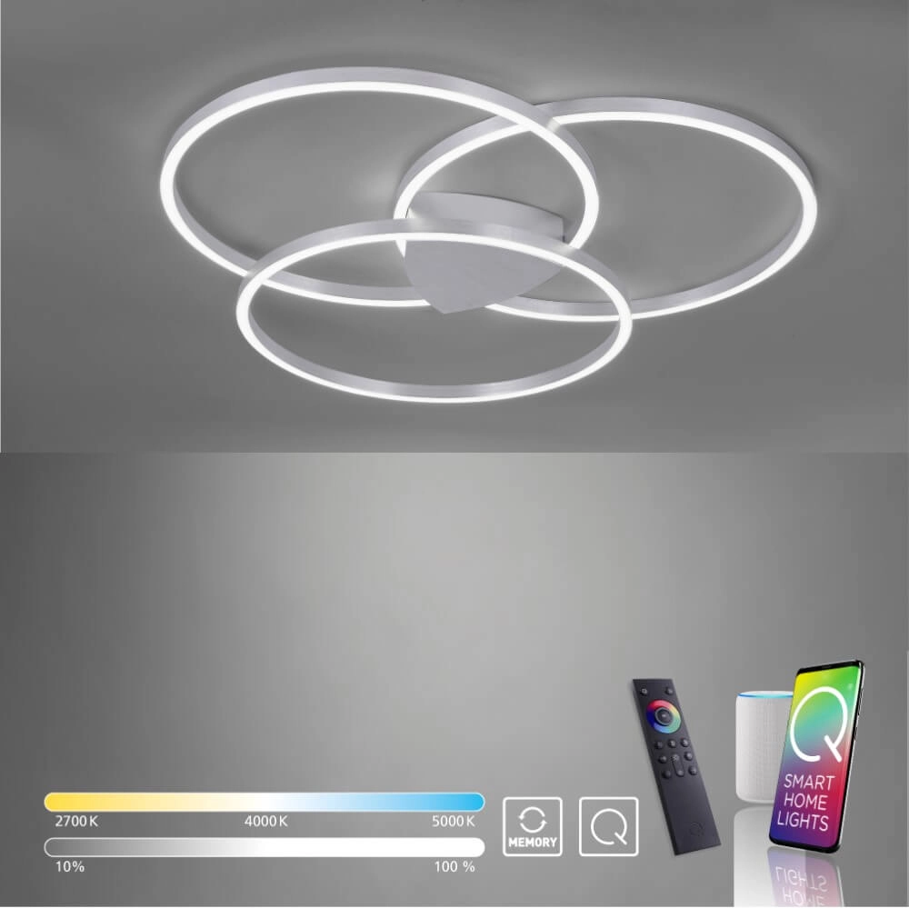 Plafondlamp Q-Kate design rond Paul Neuhaus 4012248342930