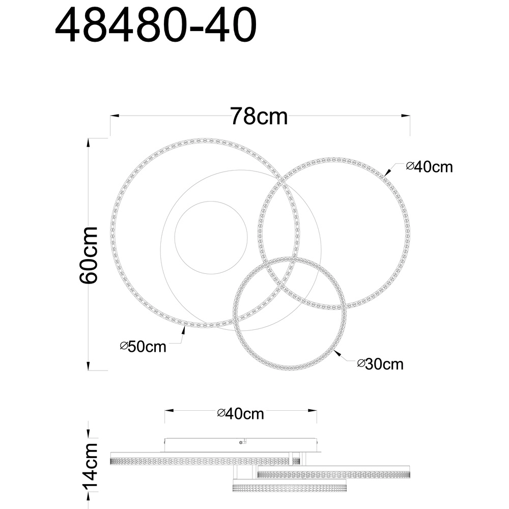 Plafondlamp zand bruin Sanford rond Globo 9007371589739