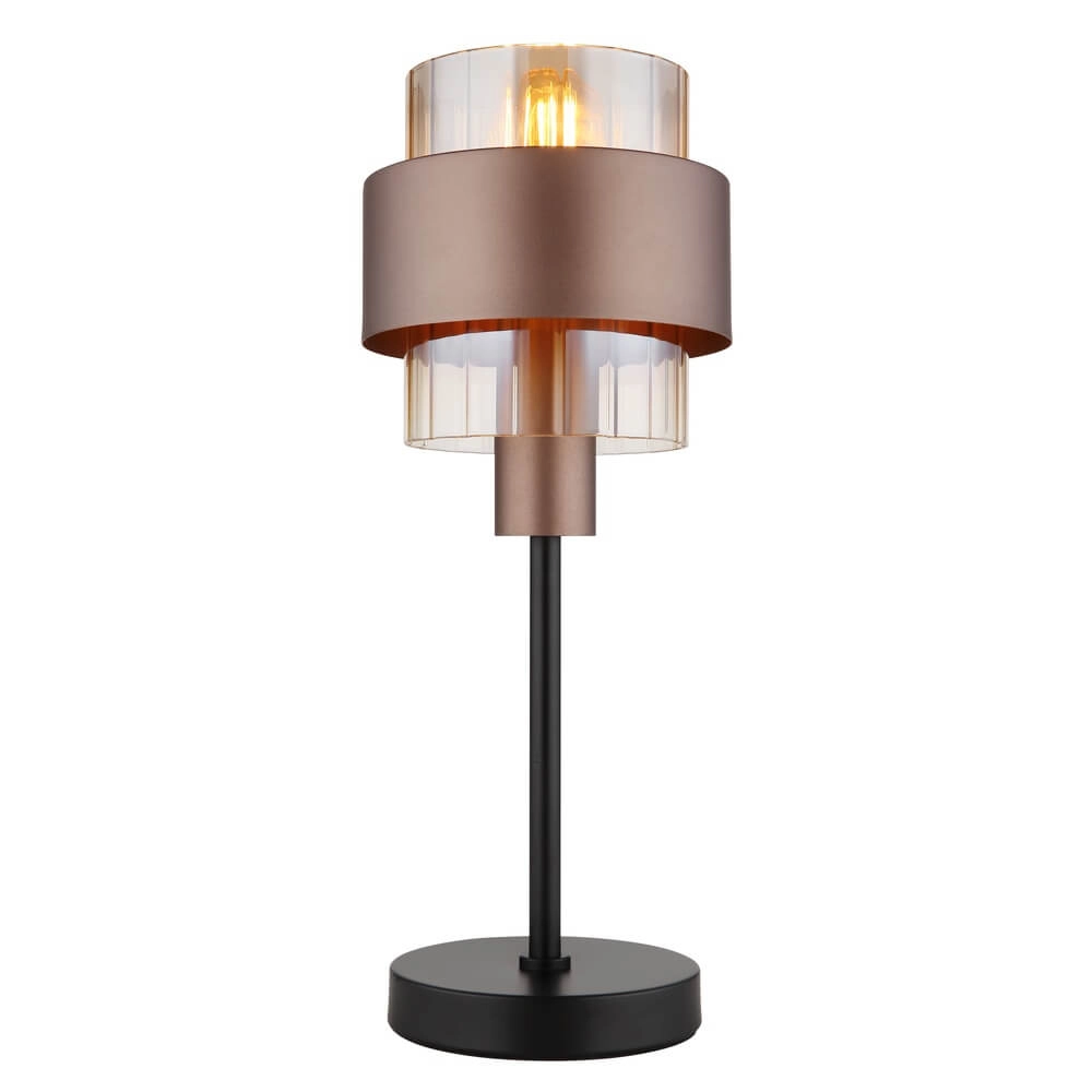 Tafellamp Milley brons Ø 18,5cm Globo 9007371474677