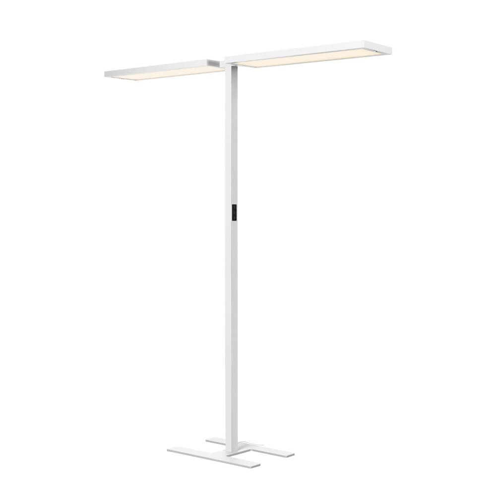 Led kantoor vloerlamp Worklight Pro wit - dubbel SLV 4024163277969