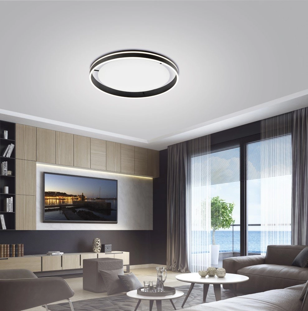 Smart plafondlamp Q-Vito Ø 80cm antraciet Paul Neuhaus 4012248336076