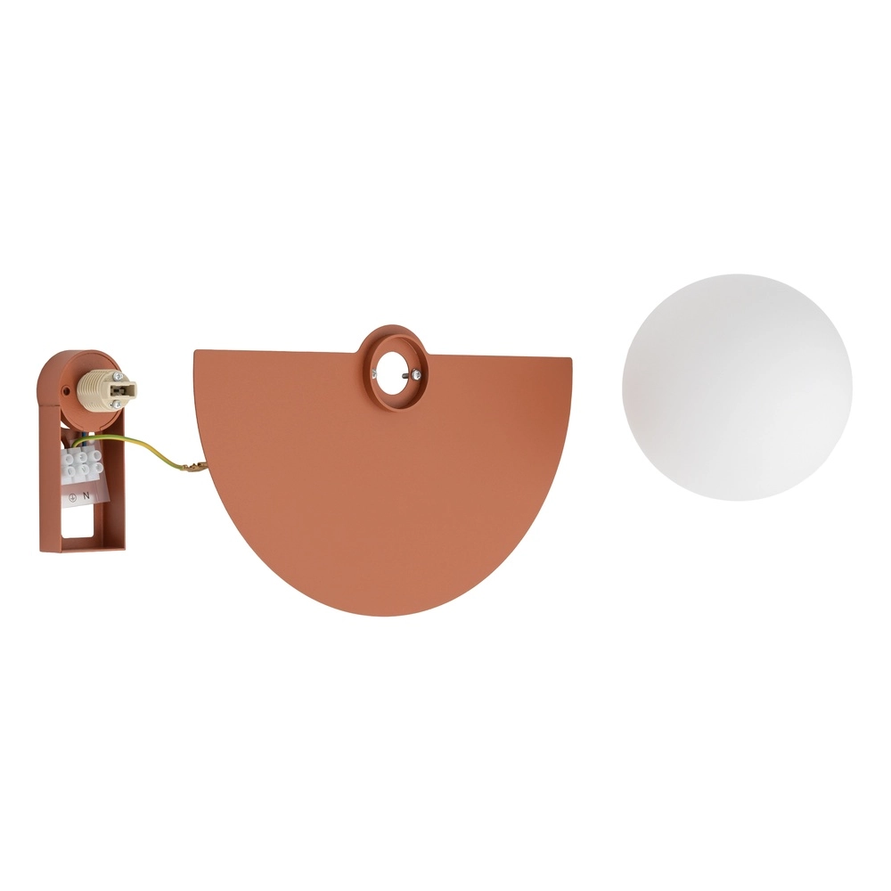 Wandlamp half Saturn terracotta Lyora 5903139126007