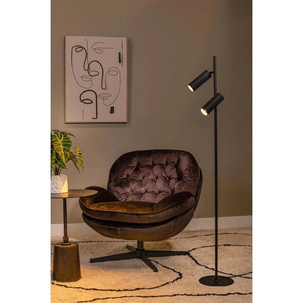 Vloerlamp Clubs zwart Lucide 5411212093462
