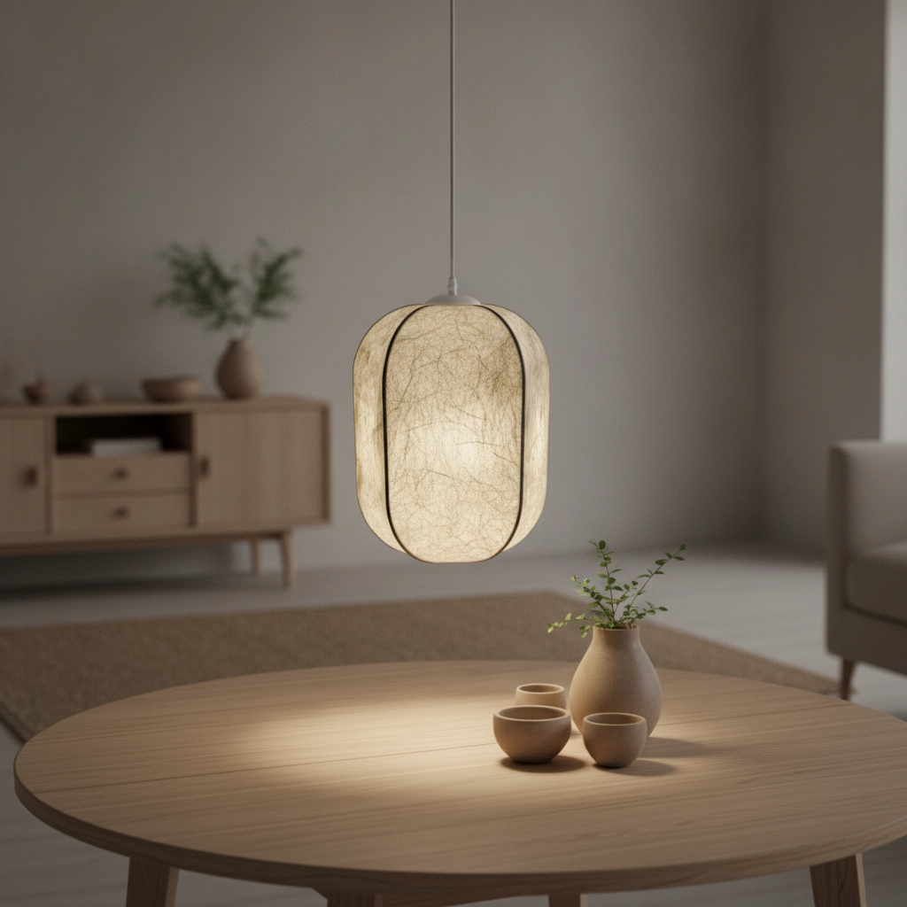 Witte hanglamp Pierida Ø 30cm