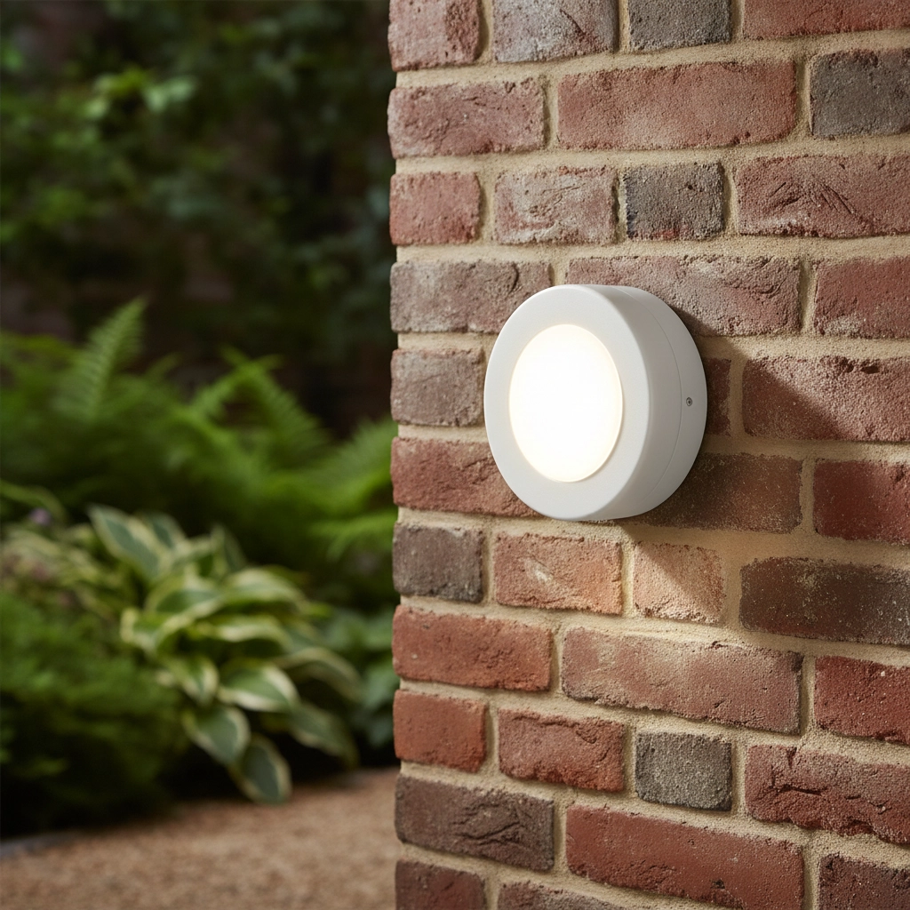 Ronde wandlamp Tune wit